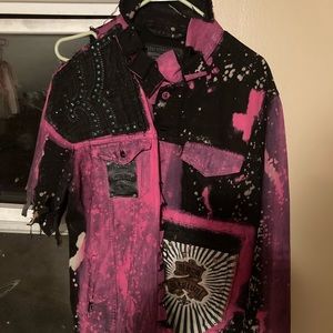 Custom  Levies/ rock revival jeans denim jacket